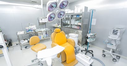 個室手術室・歯科用CT最先端の設備
