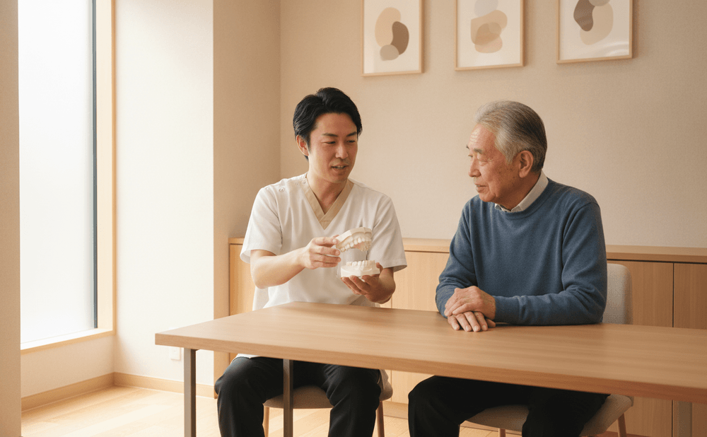 部分入れ歯を使いながらインプラントへの切り替えを考え始める方が多い年代